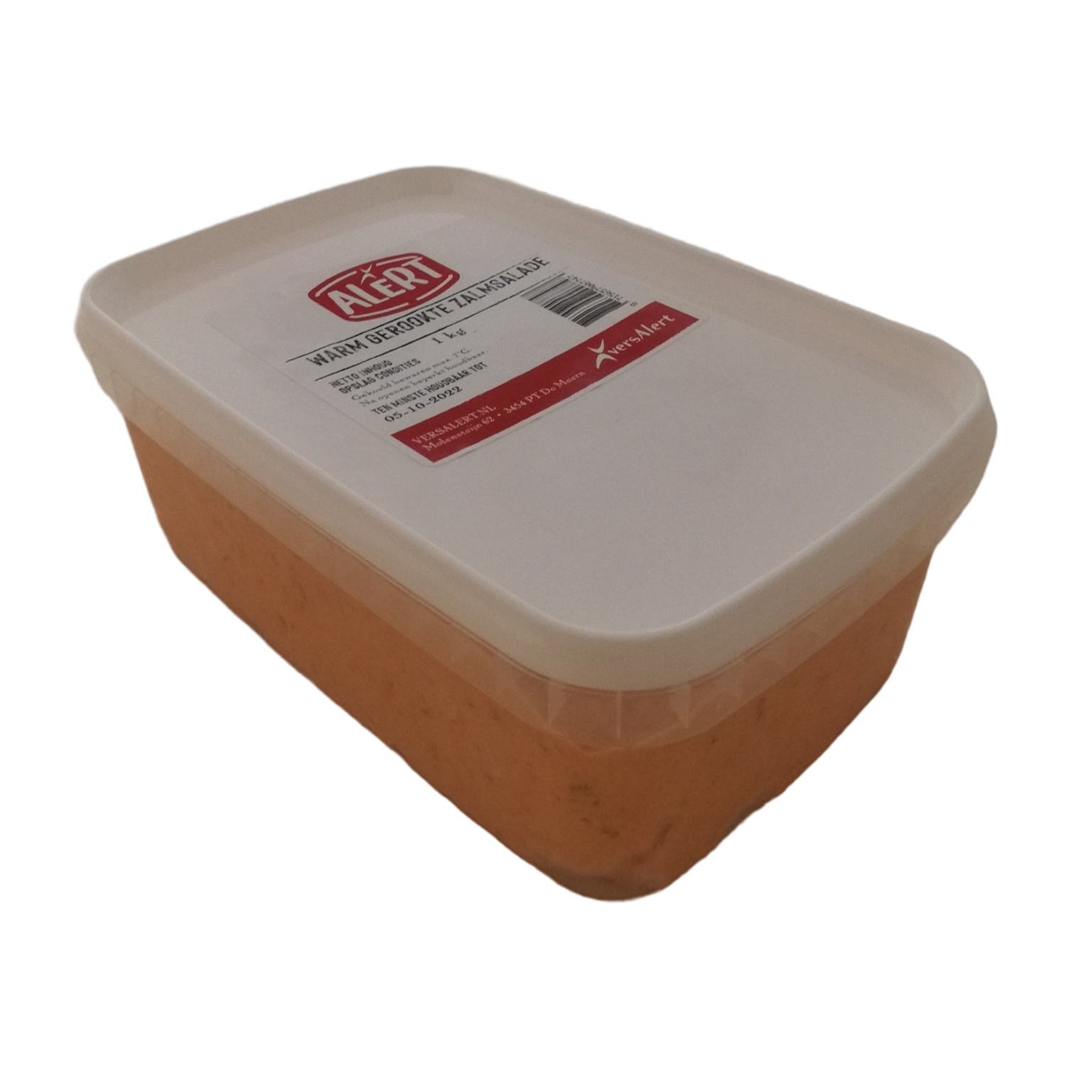 WARM GEROOKTE ZALMSALADE  1kg  ALERT